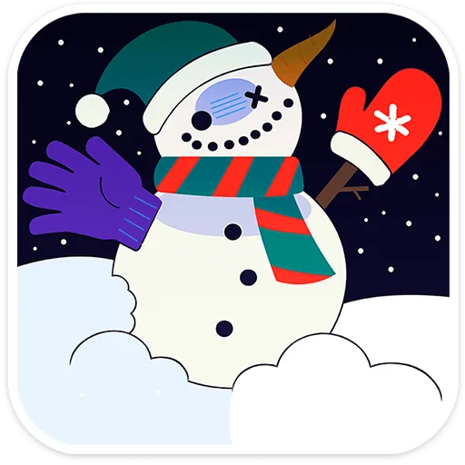 🎄 Стикер «Семейка Оливьёвых» для Telegram
