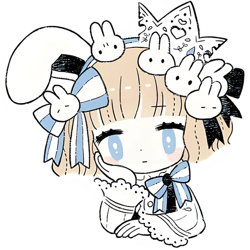 💁‍♀ Стикер «Принцесса и кролик» для Telegram