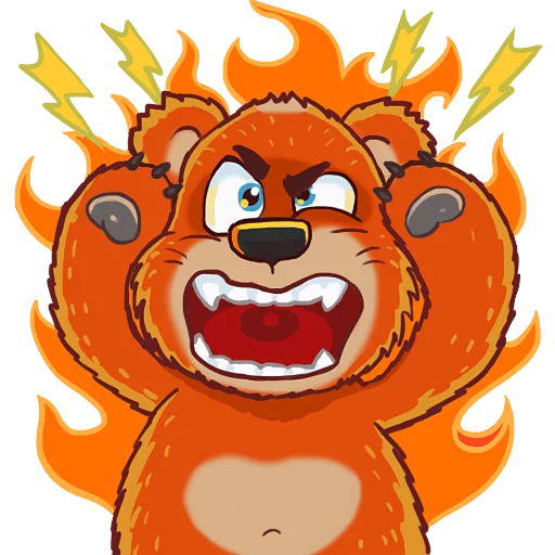 😡 Стикер «TheBear» для Telegram