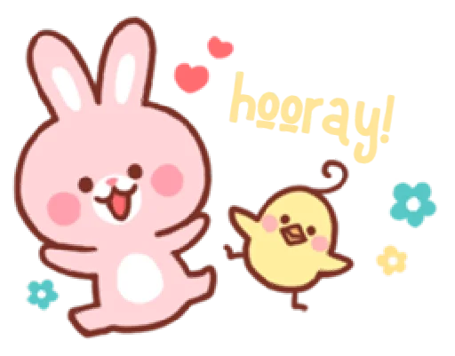 😄 Стикер «bear & bunny» для Telegram
