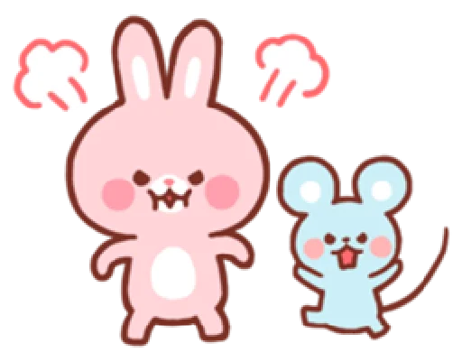 😤 Стикер «bear & bunny» для Telegram