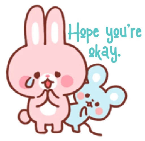 ☹️ Стикер «bear & bunny» для Telegram