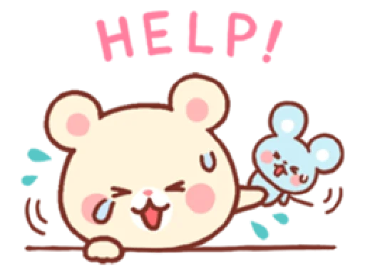 😅 Стикер «bear & bunny» для Telegram