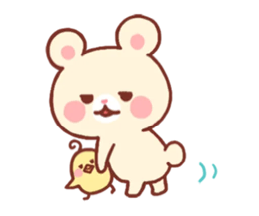 😏 Стикер «bear & bunny» для Telegram