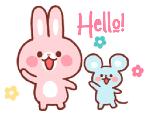 😃 Стикер «bear & bunny» для Telegram