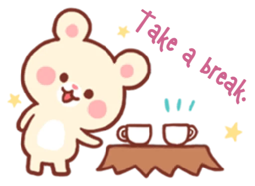 ☕️ Стикер «bear & bunny» для Telegram