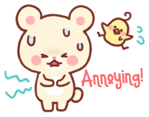 😖 Стикер «bear & bunny» для Telegram