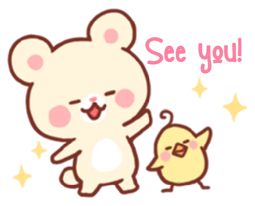 👋 Стикер «bear & bunny» для Telegram