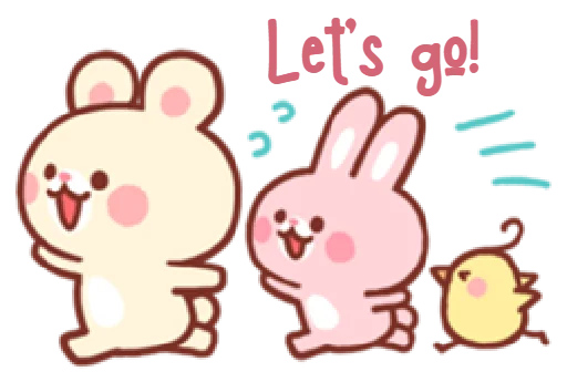 😊 Стикер «bear & bunny» для Telegram