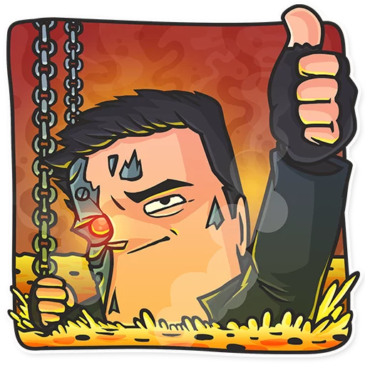 Стикерпак Cinema Male Heroes для Telegram