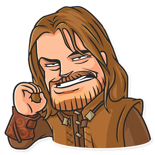 😬 Стикер «Cinema Male Heroes» для Telegram