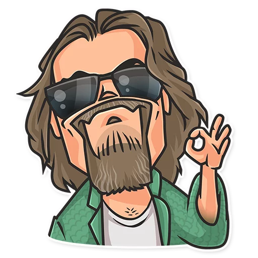 😎 Стикер «Cinema Male Heroes» для Telegram
