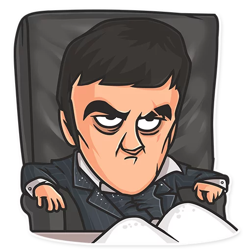 😤 Стикер «Cinema Male Heroes» для Telegram