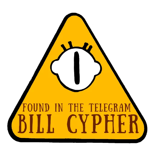 ⚠ Стикер «THE BILL THE MIND» для Telegram