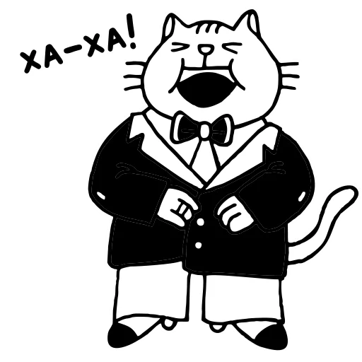 🤣 Стикер «Крестный Котец» для Telegram