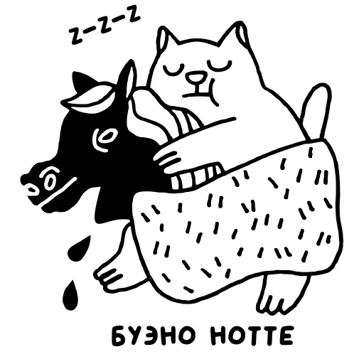 😴 Стикер «Крестный Котец» для Telegram
