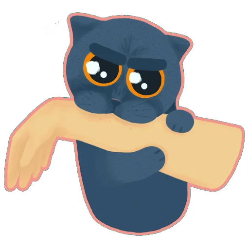 😡 Стикер «The cat named Mouse» для Telegram