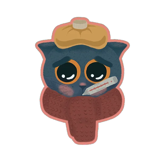 🤒 Стикер «The cat named Mouse» для Telegram