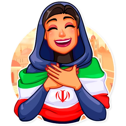 🇮🇷 Стикер «Cheerleaders 2018» для Telegram