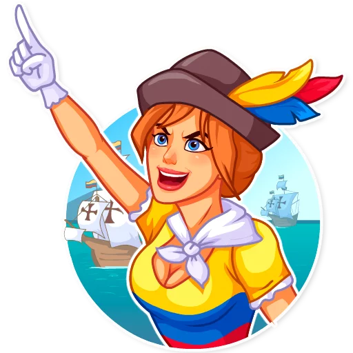 🇨🇴 Стикер «Cheerleaders 2018» для Telegram