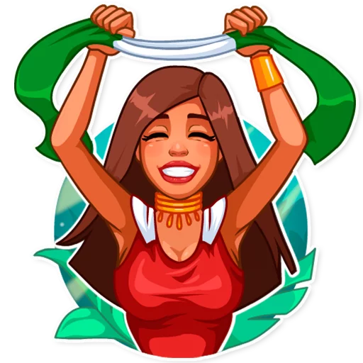 🇳🇬 Стикер «Cheerleaders 2018» для Telegram