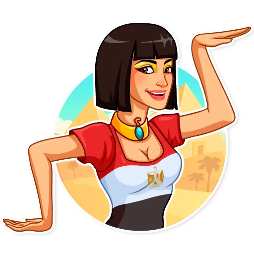 🇪🇬 Стикер «Cheerleaders 2018» для Telegram