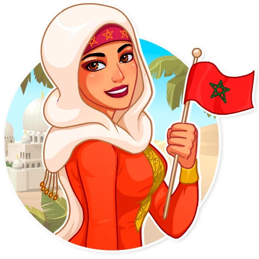 🇲🇦 Стикер «Cheerleaders 2018» для Telegram