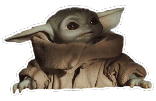😯 Стикер «Ba The Child from Mandalorian» для Telegram