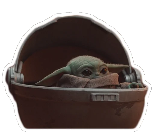 😇 Стикер «Ba The Child from Mandalorian» для Telegram
