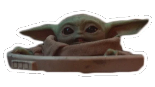😬 Стикер «Ba The Child from Mandalorian» для Telegram