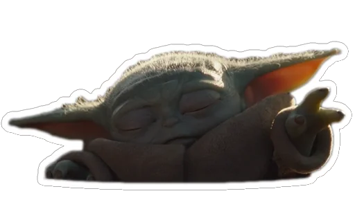 💪 Стикер «Ba The Child from Mandalorian» для Telegram