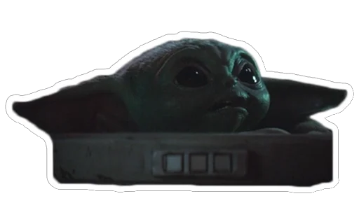 😟 Стикер «Ba The Child from Mandalorian» для Telegram