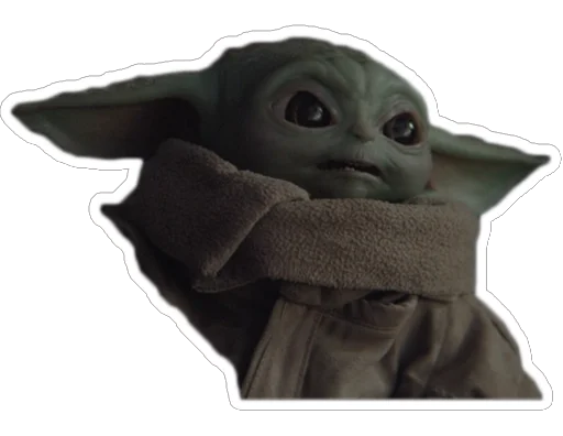 😮 Стикер «Ba The Child from Mandalorian» для Telegram
