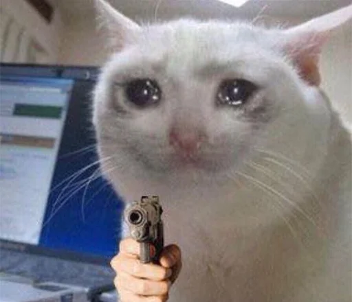 😭 Стикер «The crying cats» для Telegram