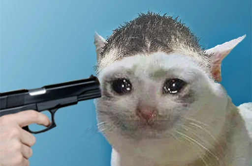 😭 Стикер «The crying cats» для Telegram