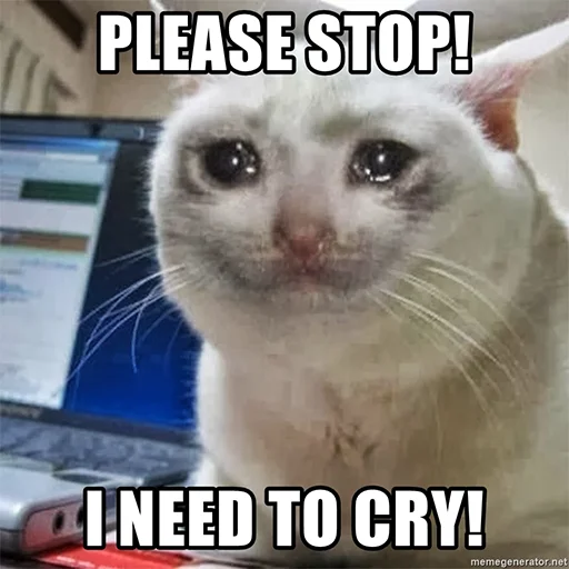 😭 Стикер «The crying cats» для Telegram