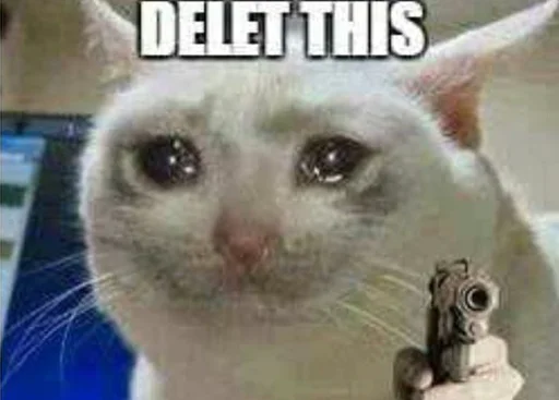 😭 Стикер «The crying cats» для Telegram