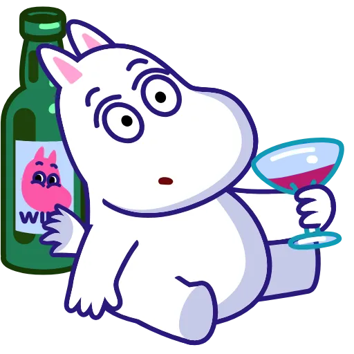 🍷 Стикер «Moomin» для Telegram