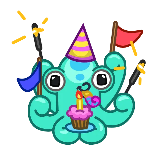 🎉 Стикер «Cuddlefish» для Telegram
