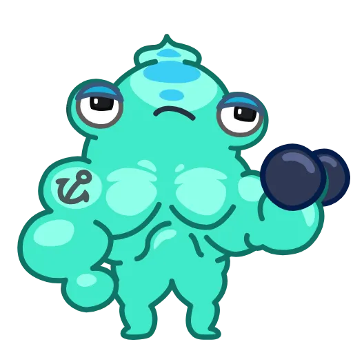💪 Стикер «Cuddlefish» для Telegram