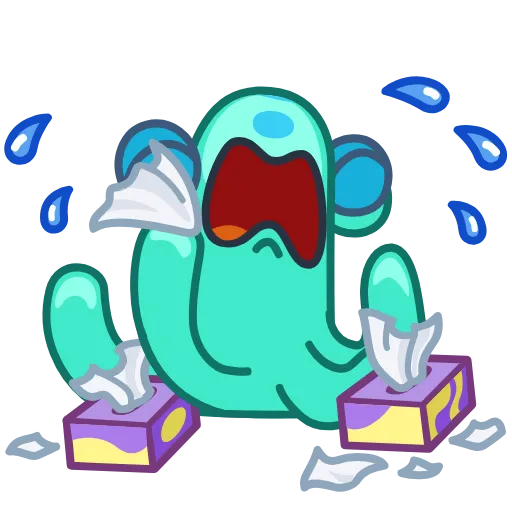 😭 Стикер «Cuddlefish» для Telegram