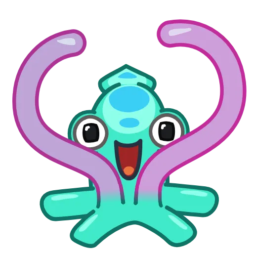❤️ Стикер «Cuddlefish» для Telegram