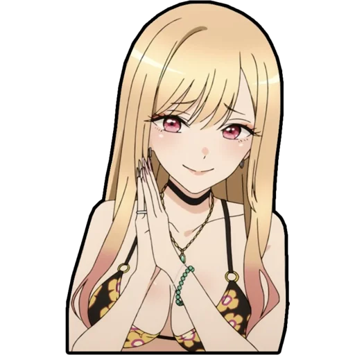 🙏 Стикер «The dress-up doll that fell in love» для Telegram