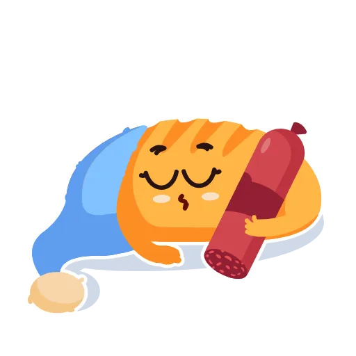 😴 Стикер «The Foods» для Telegram