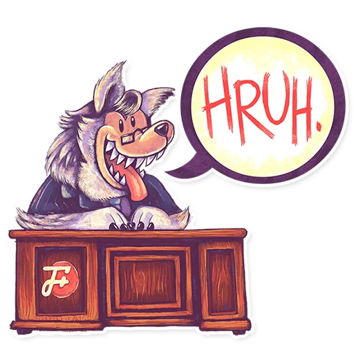 🐺 Стикер «The F Plus» для Telegram
