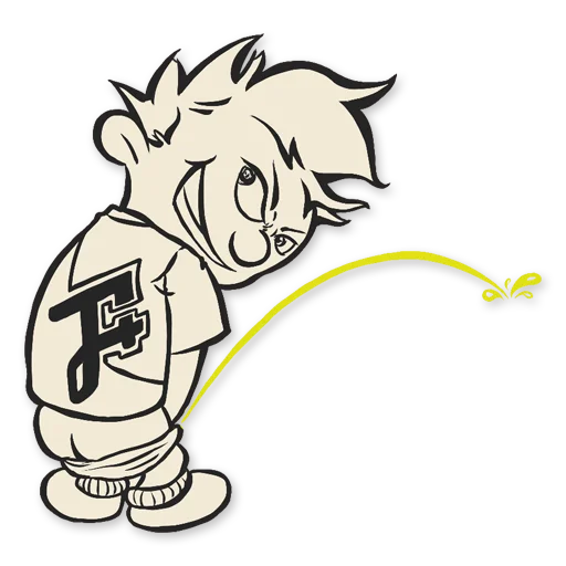 🚽 Стикер «The F Plus» для Telegram