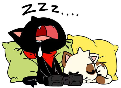 😴 Стикер «Gamercat» для Telegram