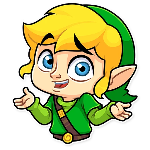 🤷‍♂️ Стикер «The Hero of Hyrule» для Telegram