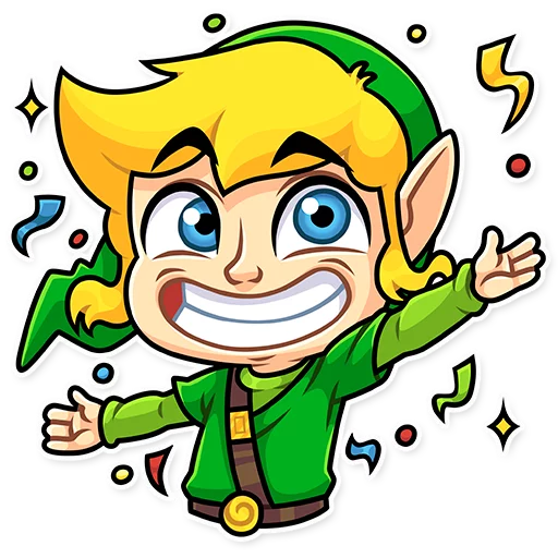 🎉 Стикер «The Hero of Hyrule» для Telegram