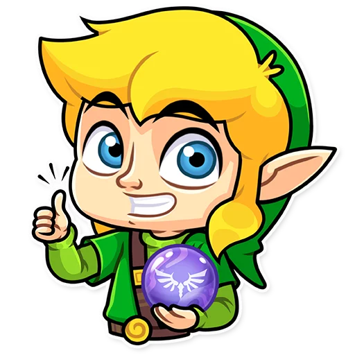 👍 Стикер «The Hero of Hyrule» для Telegram